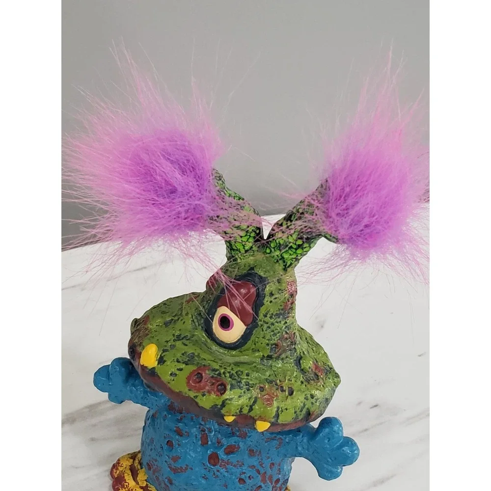 Vintage 1993 Russ Cosmic Critter Purple Feelie Greeble Monster Troll Alien‎ Toy